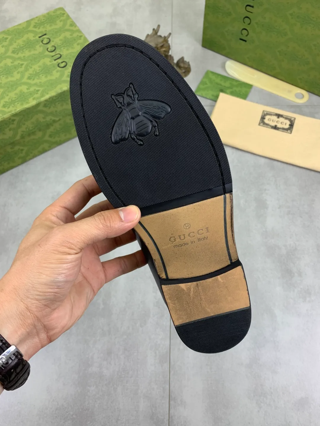 Men's men's shoes 💰P480 [New style] Water-dyed cowhide 💰💎💎💎 [Gucci] GUCCI high-end men's formal business leather shoes, original order 1:1 authentic goods! Original imported high-end open-edge beaded calfskin, original metal buckle, imported first-layer cowhide lining for feet, original outsole, men's shoe size: 38-45, 4️⃣ colors available